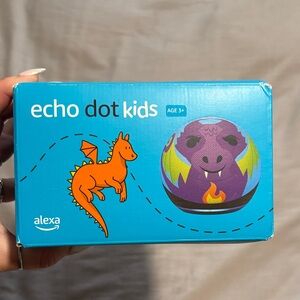 Echo Dot Kids Smart Speaker - Purple Dragon